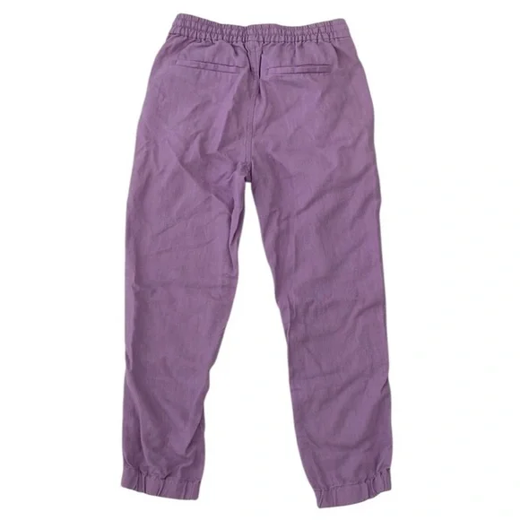 Point Sur Lilac Linen Joggers - Picture 7 of 8